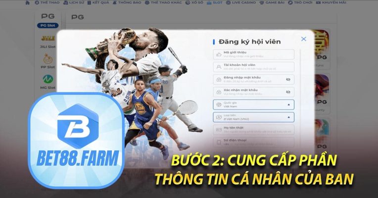 Bước 2: Cung Cấp Phần Thông Tin Cá Nhân Của Ban 